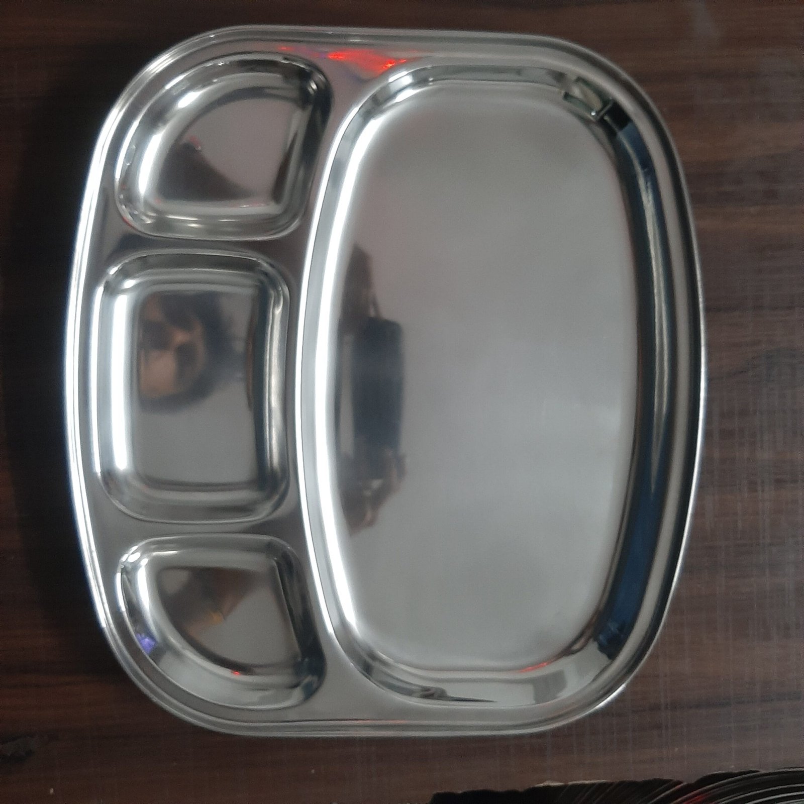 Lakshya 4-in-1 TV Compartment Plate – Premium Stainless Steel Lakshya 4-in-1 TV Compartment Plate – Premium Stainless Steel - Image 5