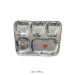 Compartment Plate 5 in 1 Apple