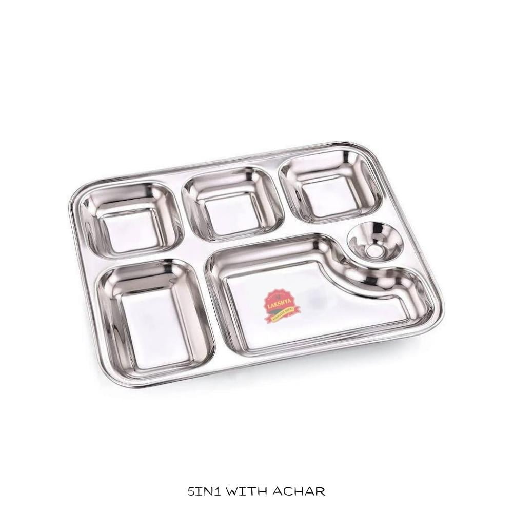 compartment Plate Achari 5in1 With Achar