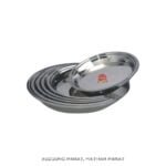 Stainless Steel Tagara (Ghamela) Bidding Parat (Stainless Steel Mathar Parat)