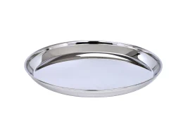 Lakshya Stainless Steel Plain Plate – Durable Thali for Daily Use