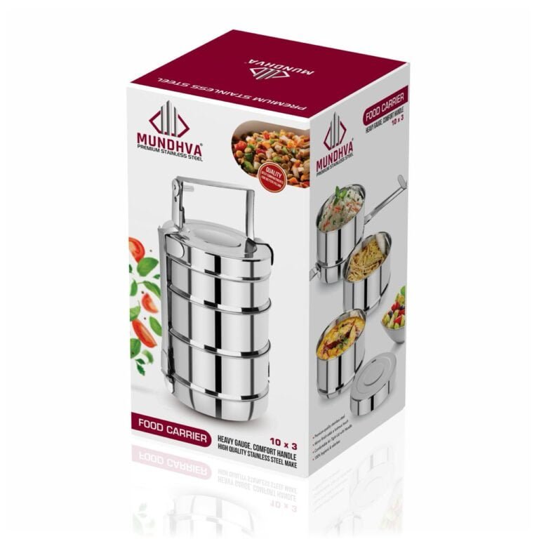 Stainless Steel Tiffin Carrier by Mundhva