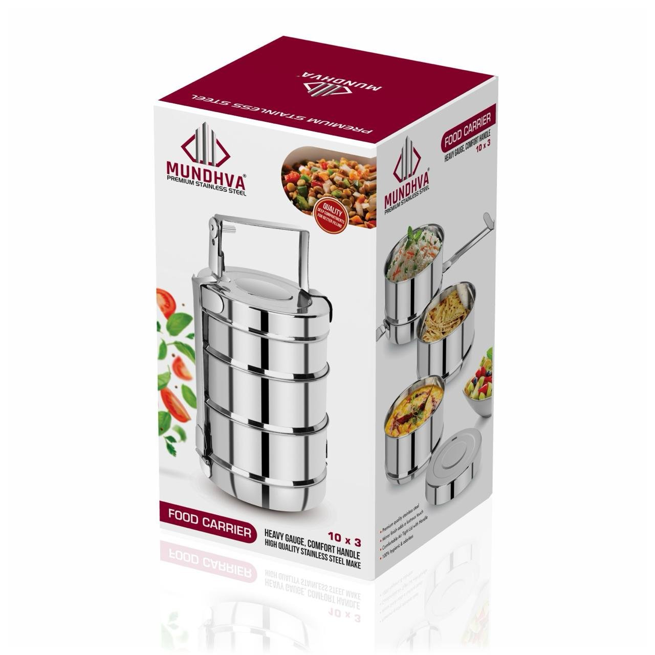 stainless steel food carrier