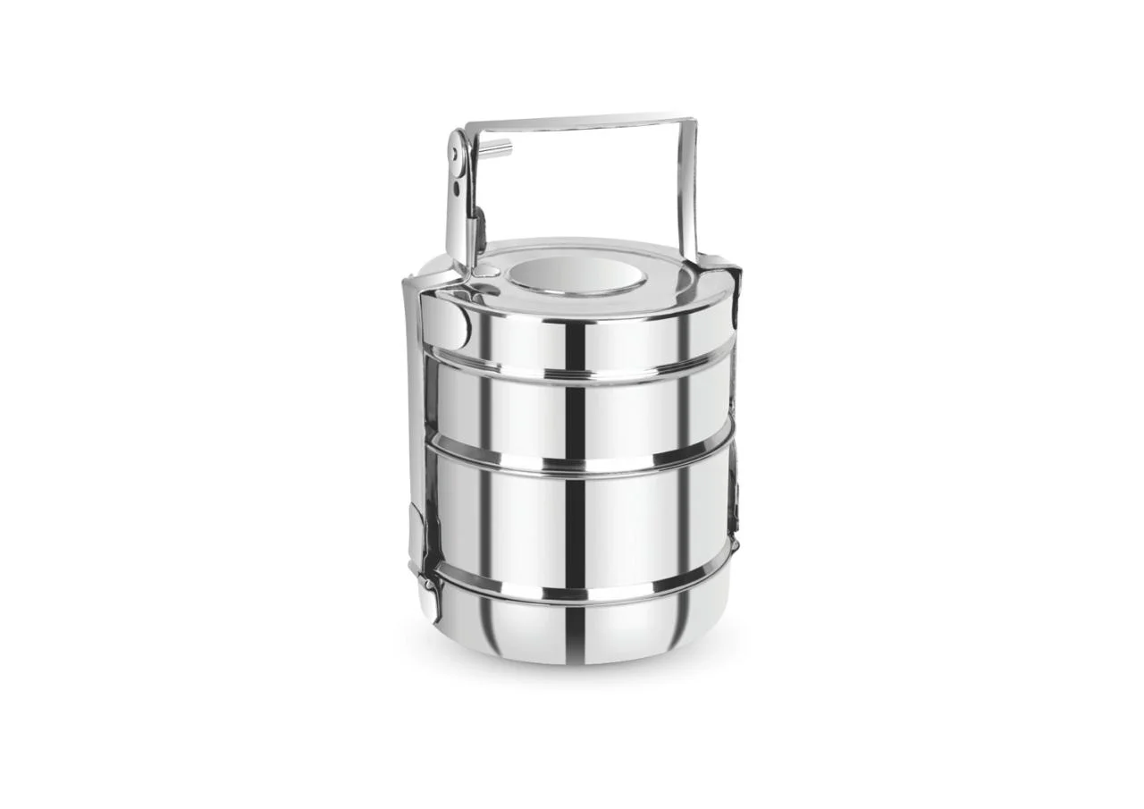 Stainless Steel Food Carrier (SS Tiffin) 3 Tier Stainless Steel Tiffin