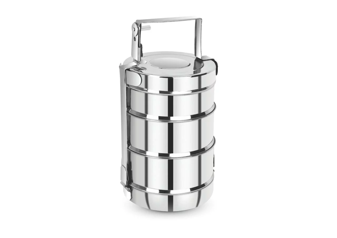 Stainless Steel Food Carrier (SS Tiffin) Stainless Steel Tiffin Carrier by Mundhva