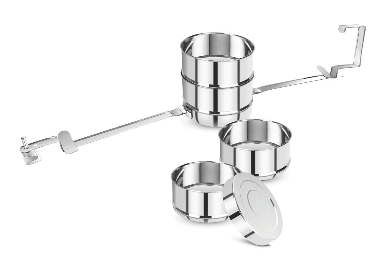 Stainless Steel Food Carrier (SS Tiffin) Stainless Steel Food Carrier with Comfort Handle