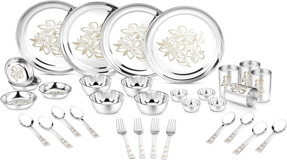 lakshya ss dinner set