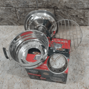 Durable Avenue Stainless Steel Multi-Purpose Cooker for bati, tandoor, pizza, and barbecue grilling. Perfect for versatile cooking. Manufactured with precision and quality.