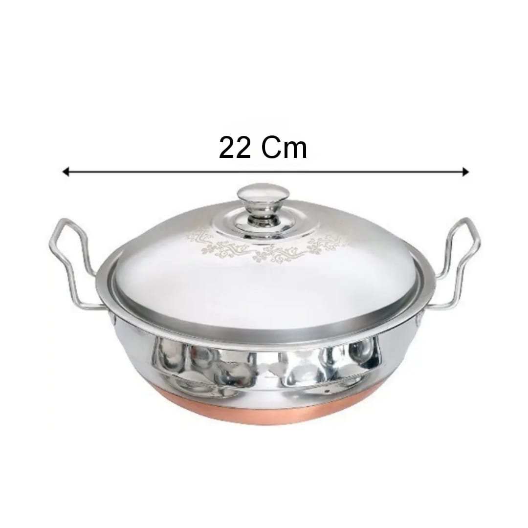 Lakshya SS Multi Kadai Mini 5 in 1 – 22 cm Lakshya SS Multi Kadai Mini 5 in 1 – 22 cm - Image 2