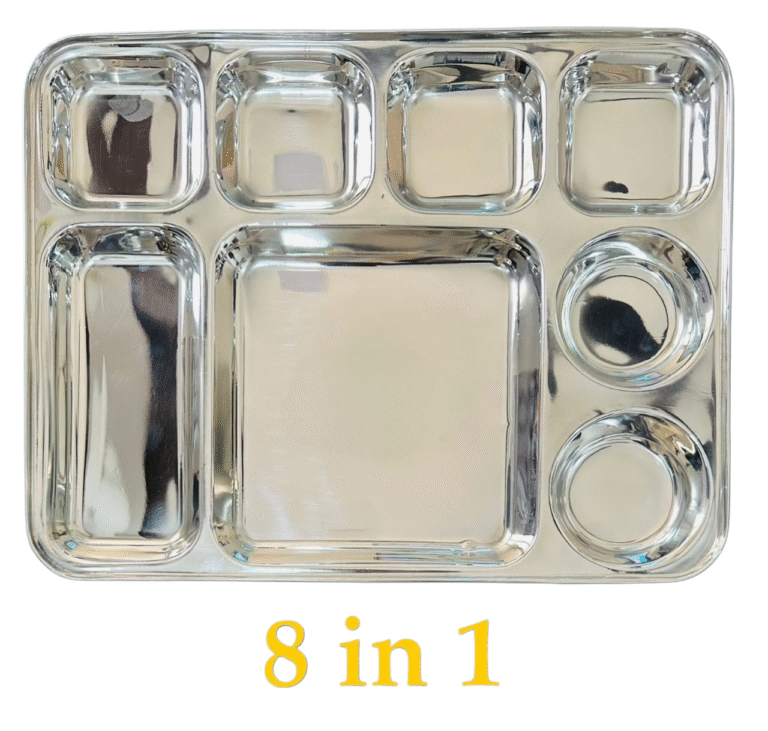 Leading Thali Manufacturer in Ahmedabad At Lakshya Kitchenware (by Anmol Industries), we are leading manufacturers of stainless steel thali sets and buffet dinnerware for over a decade. All our products are: Made from premium quality SS material Designed for bulk supply, export orders, and institutional catering Available in customized branding for hotels and caterers